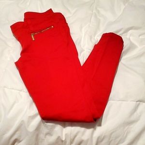 MICHAEL Michael Kors Red Skinny Pants
